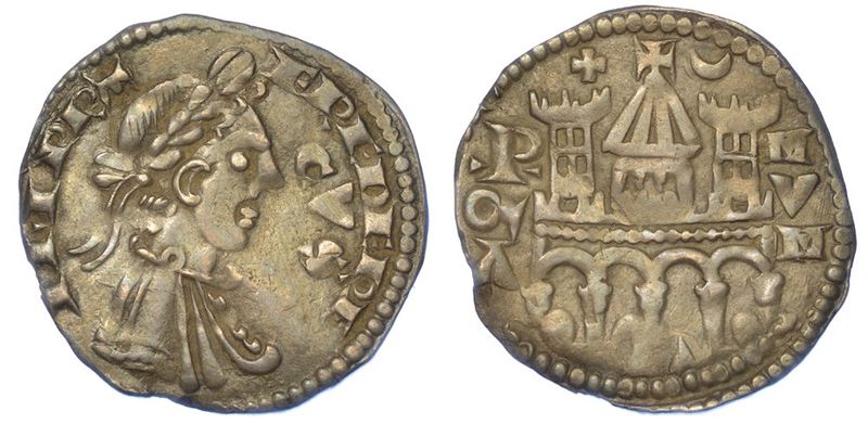 BERGAMO. COMUNE, A NOME DI FEDERICO II, 1194-1250. Grosso da 4 denari, anni 1236-1250.  - Auction Numismatics - I - Cambi Casa d'Aste