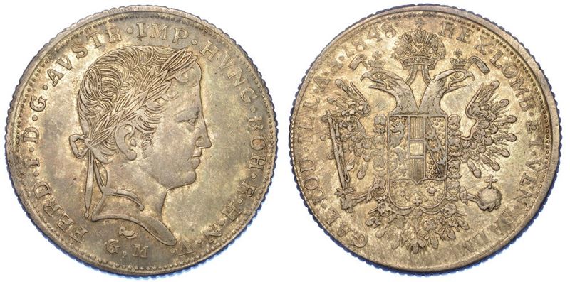 MANTOVA. ASSEDIO ITALIANO, 1848. Fiorino 1848.  - Auction Numismatics - I - Cambi Casa d'Aste