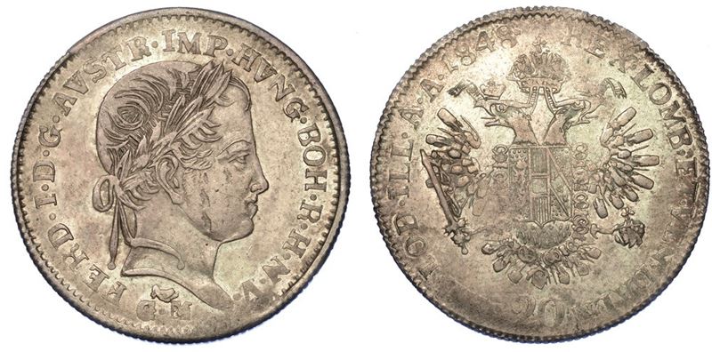 MANTOVA. ASSEDIO ITALIANO, 1848. Lira o Svanzica 1848.  - Auction Numismatics - I - Cambi Casa d'Aste