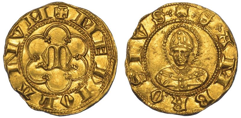 MILANO. LUCHINO E GIOVANNI VISCONTI, 1339-1354. Mezzo Ambrosino.  - Auction Numismatics - I - Cambi Casa d'Aste