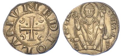 Milano. Eta' Comunale, Metà XIII-inizio XIV Secolo. Ambrosino D’argento (V Tipo).