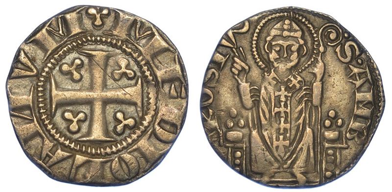 MILANO. ETA' COMUNALE, METÀ XIII-INIZIO XIV SECOLO. Ambrosino piccolo.  - Auction Numismatics - I - Cambi Casa d'Aste