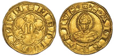 Milano. Luchino e Giovanni Visconti, 1339-1354. Mezzo Ambrosino.