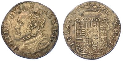 Milano. Filippo II D'asburgo, 1556-1598. Denaro da Soldi 20.