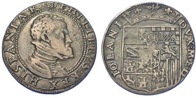 Milano. Filippo II D'asburgo, 1556-1598. Quarto di Scudo s.D.