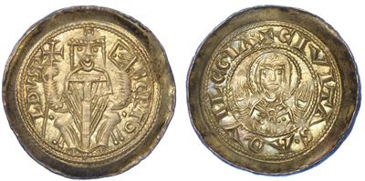 Aquileia. Bertoldo, 1218-1251. Denaro Scodellato.