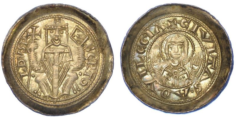 AQUILEIA. BERTOLDO, 1218-1251. Denaro scodellato.  - Asta Numismatica - I - Cambi Casa d'Aste