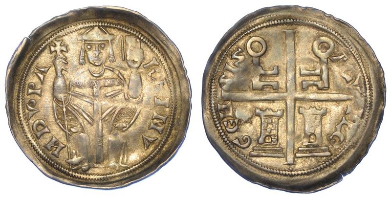 AQUILEIA. RAIMONDO, 1273-1298. Denaro scodellato.  - Asta Numismatica - I - Cambi Casa d'Aste