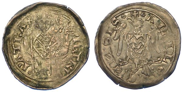 AQUILEIA. PIETRO, 1299-1301. Denaro scodellato.