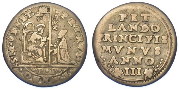 VENEZIA. PIETRO LANDO, 1539-1545. Osella in argento 1541/A.III.