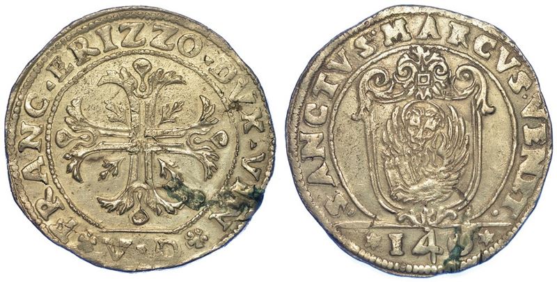 VENEZIA. FRANCESCO ERIZZO, 1631-1646. Scudo della croce da 140 soldi.  - Asta Numismatica - I - Cambi Casa d'Aste