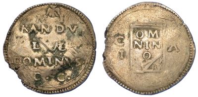 Mirandola. Gian Francesco Pico, 1499-1533. Mezzo Testone.