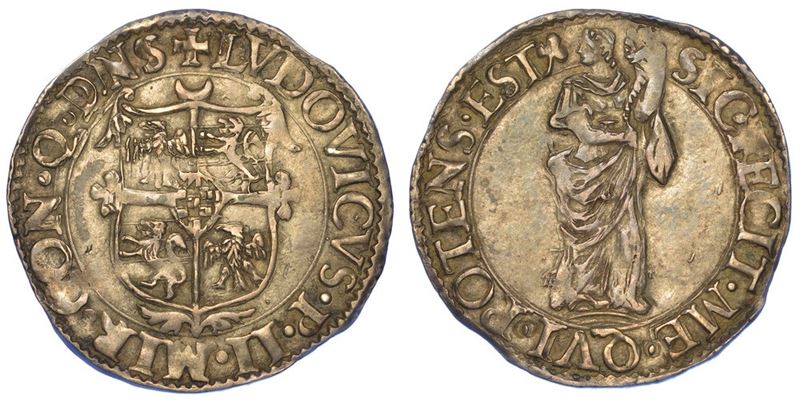 MIRANDOLA. LUDOVICO II PICO, 1550-1568. Giulio o Paolo.  - Auction Numismatics - I - Cambi Casa d'Aste
