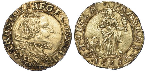 MODENA. FRANCESCO I D'ESTE, 1629-1658. Lira 1633.