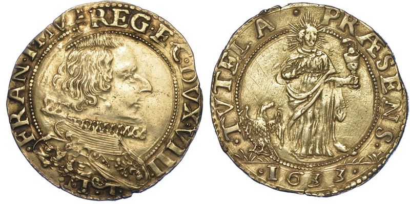 MODENA. FRANCESCO I D'ESTE, 1629-1658. Lira 1633.  - Asta Numismatica - I - Cambi Casa d'Aste