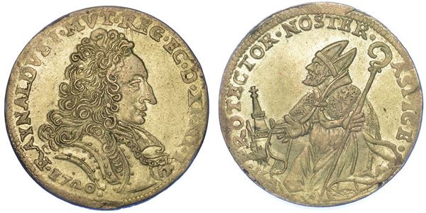 MODENA. RINALDO D'ESTE, 1694-1737. Ducato 1720.