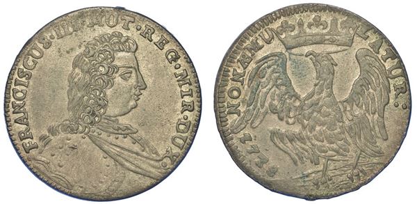 MODENA. FRANCESCO III D'ESTE, 1737-1780. Lira 1738.