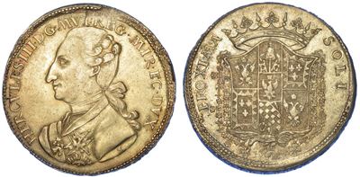 Modena. Ercole III D'este, 1780-1796. da 3 Scudi 1783.