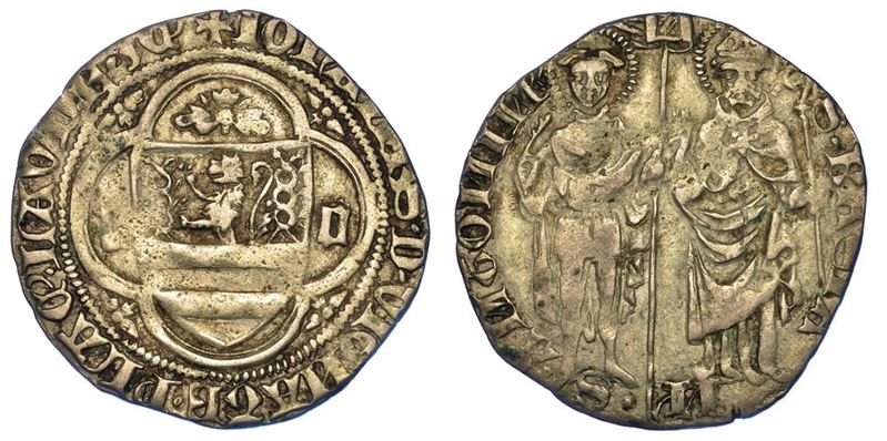 PIACENZA. GIOVANNI DA VIGNATE, 1410-1413. Grosso.  - Auction Numismatics - I - Cambi Casa d'Aste