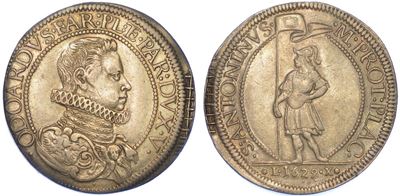Piacenza. Odoardo Farnese, 1632-1646. Scudo 1629.