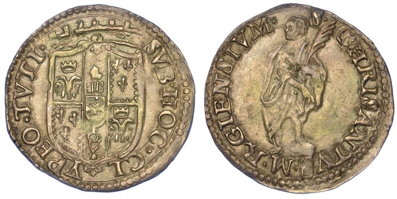 REGGIO EMILIA. ERCOLE II D'ESTE, 1534-1559. Giulio.  - Asta Numismatica - I - Cambi Casa d'Aste