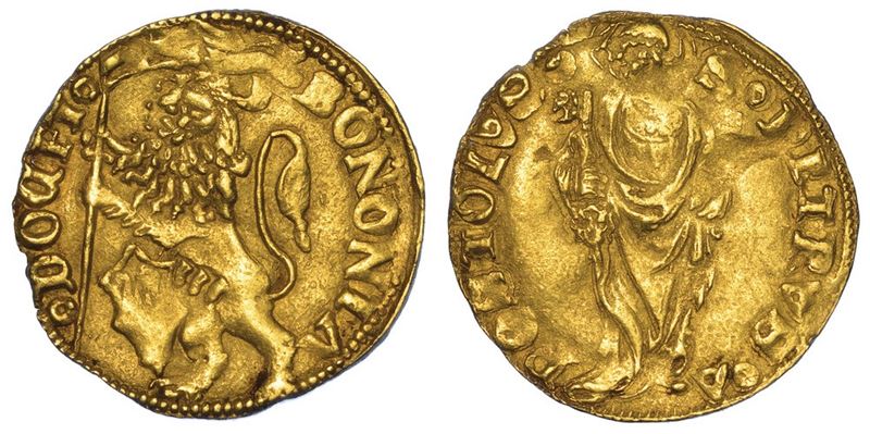 BOLOGNA. ANONIME DEI BENTIVOGLIO, 1446-1506. Bolognino d'oro.  - Auction Numismatics - I - Cambi Casa d'Aste