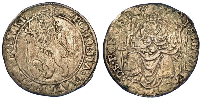 BOLOGNA. ANONIME DEI BENTIVOGLIO, 1446-1506. Grossone.  - Asta Numismatica - I - Cambi Casa d'Aste