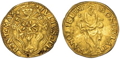 Bologna. Giulio II, 1503-1513. Ducato Papale "tirano Liberat".