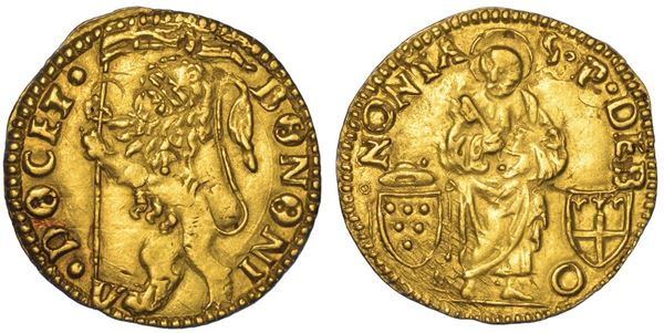 BOLOGNA. LEONE X, 1513-1521. Ducato.