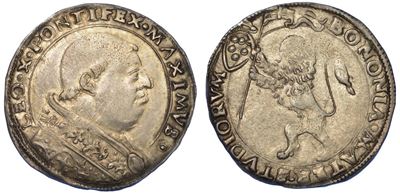 Bologna. Leone X, 1513-1521. Bianco (o Leone).