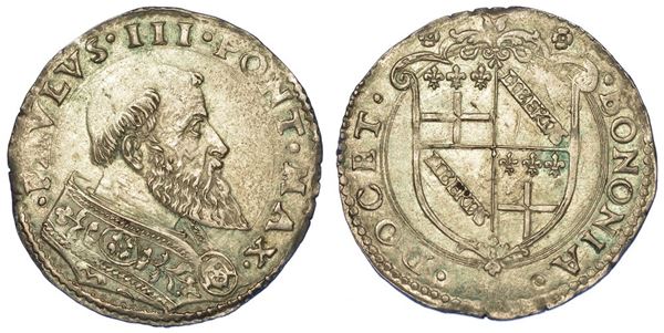 BOLOGNA. PAOLO III, 1534-1549. Due terzi di paolo.