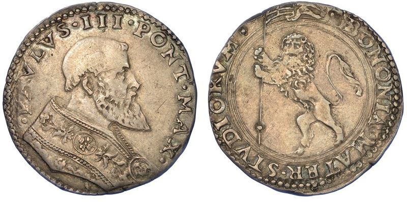 BOLOGNA. PAOLO III, 1534-1549. Bianco.  - Asta Numismatica - I - Cambi Casa d'Aste