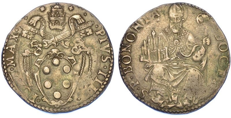 BOLOGNA. PIO IV, 1559-1565. Lira.  - Auction Numismatics - I - Cambi Casa d'Aste