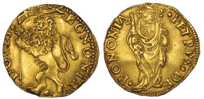Bologna. Monetazione Anonima Attribuita alle Sedi Vacanti 1521, 1522 o 1523. Ducato Papale.
