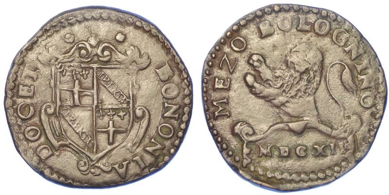 BOLOGNA. PAOLO V, 1605-1621. Mezzo bolognino 1612.  - Auction Numismatics - I - Cambi Casa d'Aste