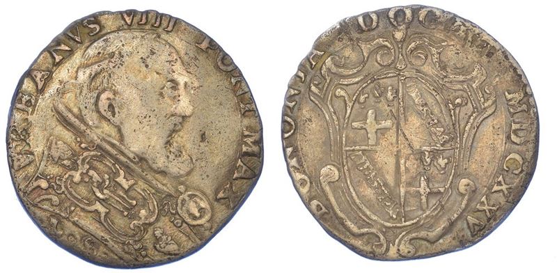 BOLOGNA. URBANO VIII, 1623-1644. Bianco 1625.  - Auction Numismatics - I - Cambi Casa d'Aste