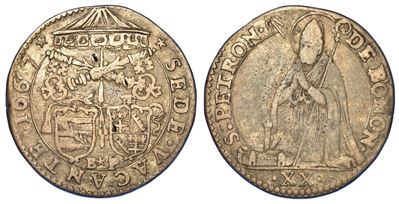 Bologna. Sede Vacante 1667. Lira.