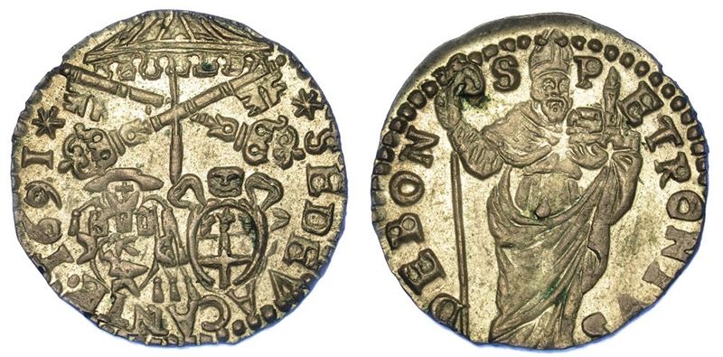 BOLOGNA. SEDE VACANTE 1691 Muraiola 1691.  - Auction Numismatics - I - Cambi Casa d'Aste