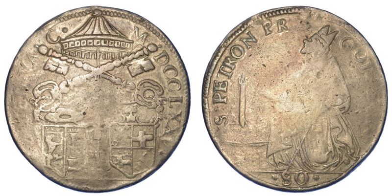 BOLOGNA. SEDE VACANTE 1774-1775. Scudo da 4 Lire o 80 Bolognini 1775.  - Asta Numismatica - I - Cambi Casa d'Aste