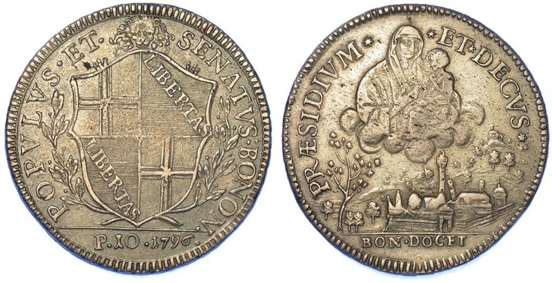 BOLOGNA. GOVERNO POPOLARE, 1796-1797. Scudo da 10 Paoli 1796 (II tipo).  - Asta Numismatica - I - Cambi Casa d'Aste