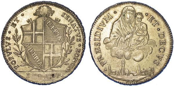 BOLOGNA. GOVERNO POPOLARE, 1796-1797. Scudo da 10 Paoli 1797 (III tipo).