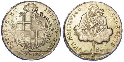 Bologna. Governo Popolare, 1796-1797. Scudo da 10 Paoli 1797 (III Tipo).