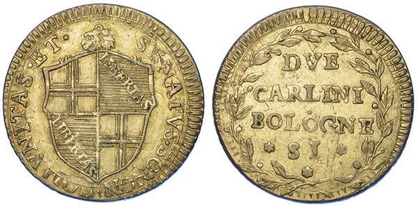 BOLOGNA. GOVERNO POPOLARE, 1796-1797. 2 Carlini (1796).