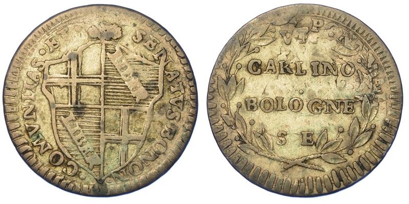 BOLOGNA. GOVERNO POPOLARE, 1796-1797. Carlino (1796).  - Asta Numismatica - I - Cambi Casa d'Aste