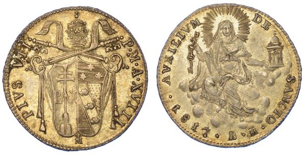 BOLOGNA. PIO VII, 1800-1823. Giulio 1817/A. XVIII.