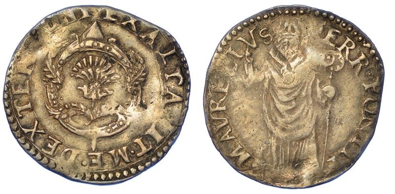 FERRARA. ALFONSO II D'ESTE, 1559-1597. Diamante.  - Auction Numismatics - I - Cambi Casa d'Aste
