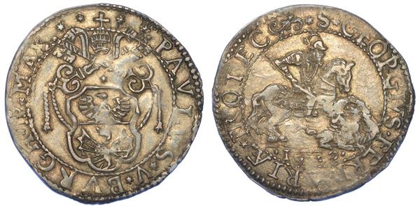 FERRARA. PAOLO V, 1605-1621. Giulio 1620.