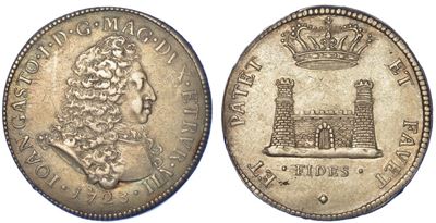 Livorno. Gian Gastone De' Medici, 1723-1737. Tollero 1723.