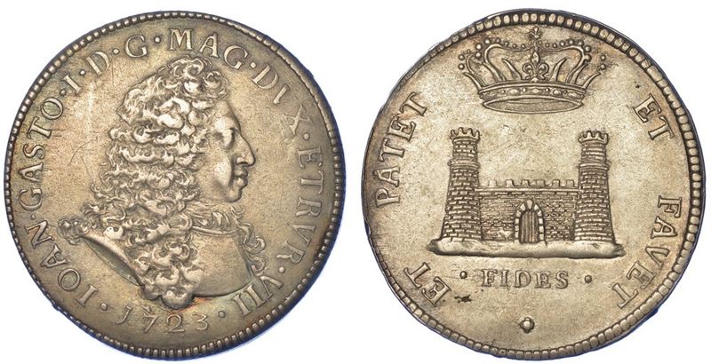 LIVORNO. GIAN GASTONE DE' MEDICI, 1723-1737. Tollero 1723.  - Asta Numismatica - I - Cambi Casa d'Aste