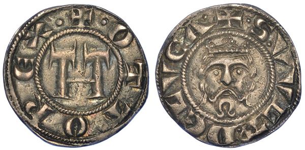 LUCCA. REPUBBLICA, A NOME DI OTTONE IV, 1209-1315. Grosso da 12 Denari.